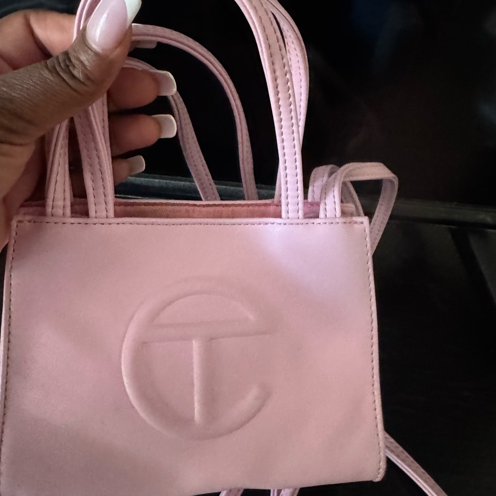 Telfar Pink Mini Bag with Modern Design